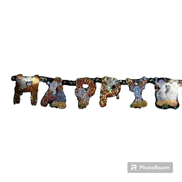 Lot of 4 90s 2000s Halloween Banners - Picture 5 of 12